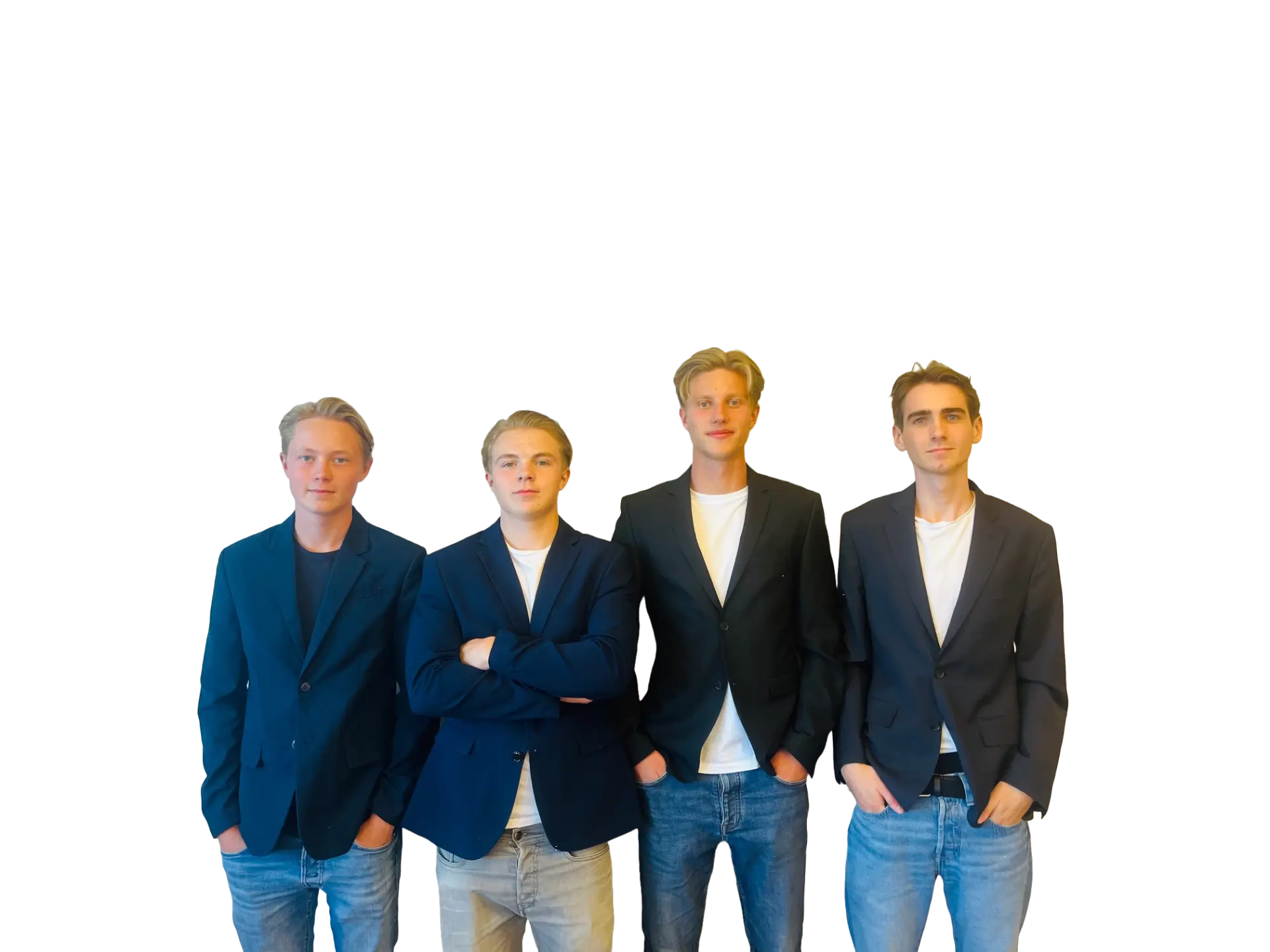Gruppbild på teamet bakom Webbkompaniet UF
